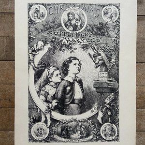 Thomas Nast, Antique Print, Christmas Drawings